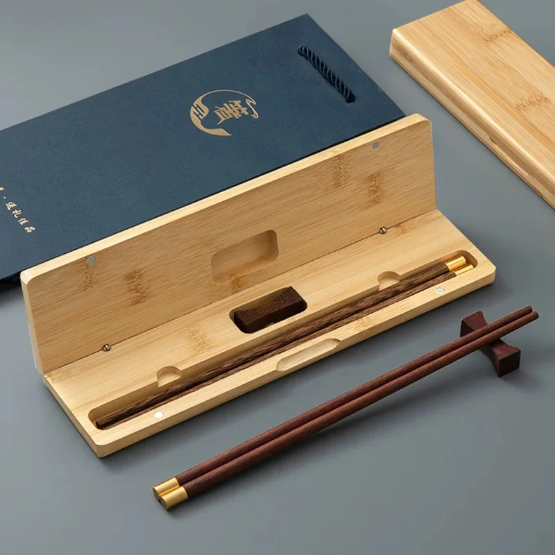 Wooden Chopsticks Single Portable High-grade Chinese Creative Gift Characteristic Chopsticks Travel Camping Box Set