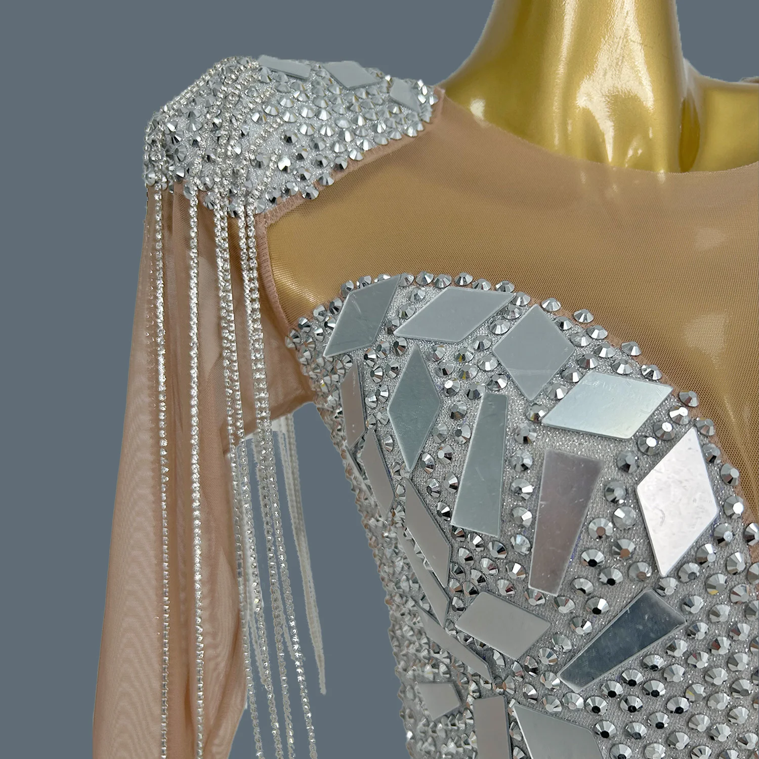 Vestido Saias Sparkly Crystal Sequin Tassel Dress Bridesmaid Wedding Birthday Party Dress Women Bodycon Club Prom Dresses Yintai