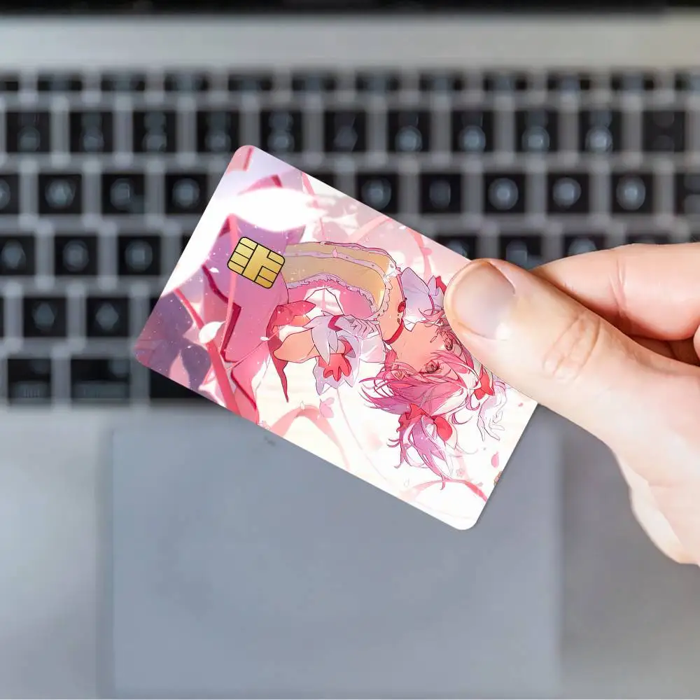 ملصقات جلدية لبطاقة الائتمان P-Puella Magi Madoka Magica لبطاقة البنك والحافلة المتروية هدية مقاومة للماء #6