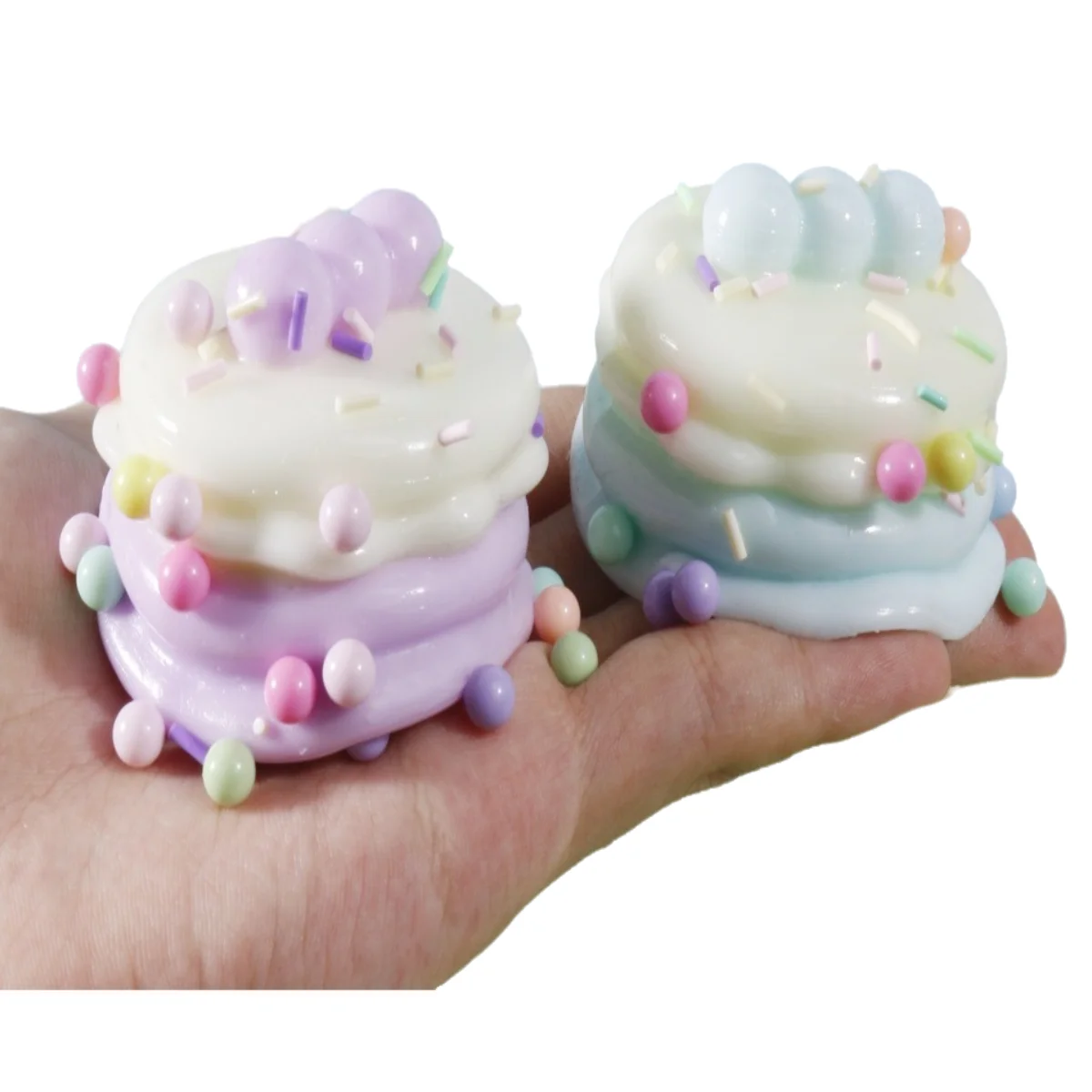 Nuevo juguete antiestrés de malta con forma de pastel de leche de soja simulada, de rebote lento, para aliviar el estrés, para adultos y niños, regalo para aliviar el estrés