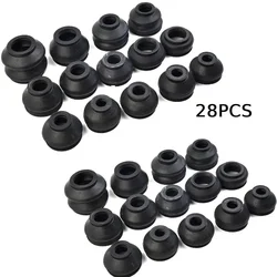 28pcs Ball Joint Boot Suspension Steering Dust Cover Track Tie Rod Linkage Kit Tie Rod End And Ball Joint Dust Boots Cover