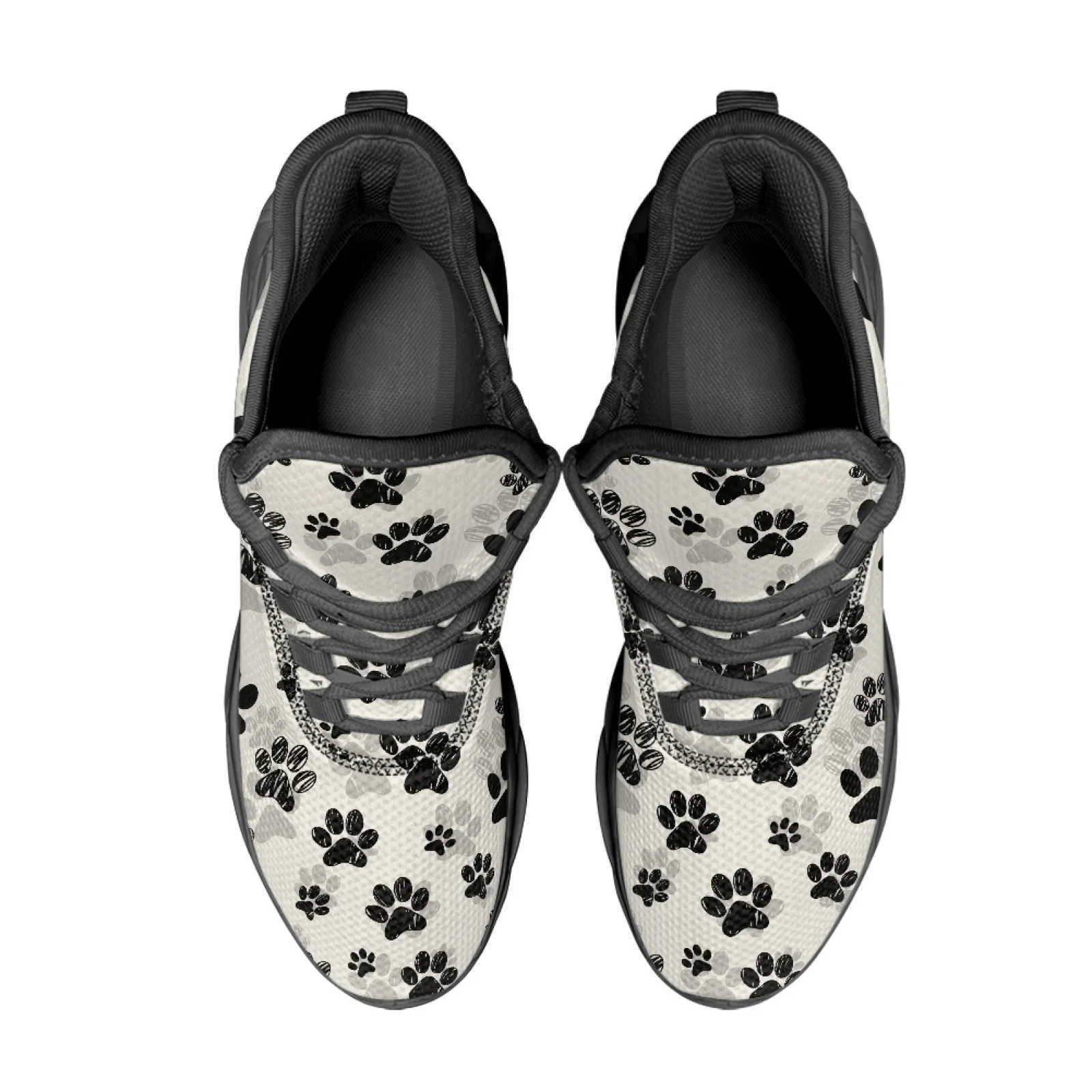 PENSTROLL Paw Print Lightweight Running Sneaker for Men Mesh & EVA Men's Running Shoes Athletic Shoes