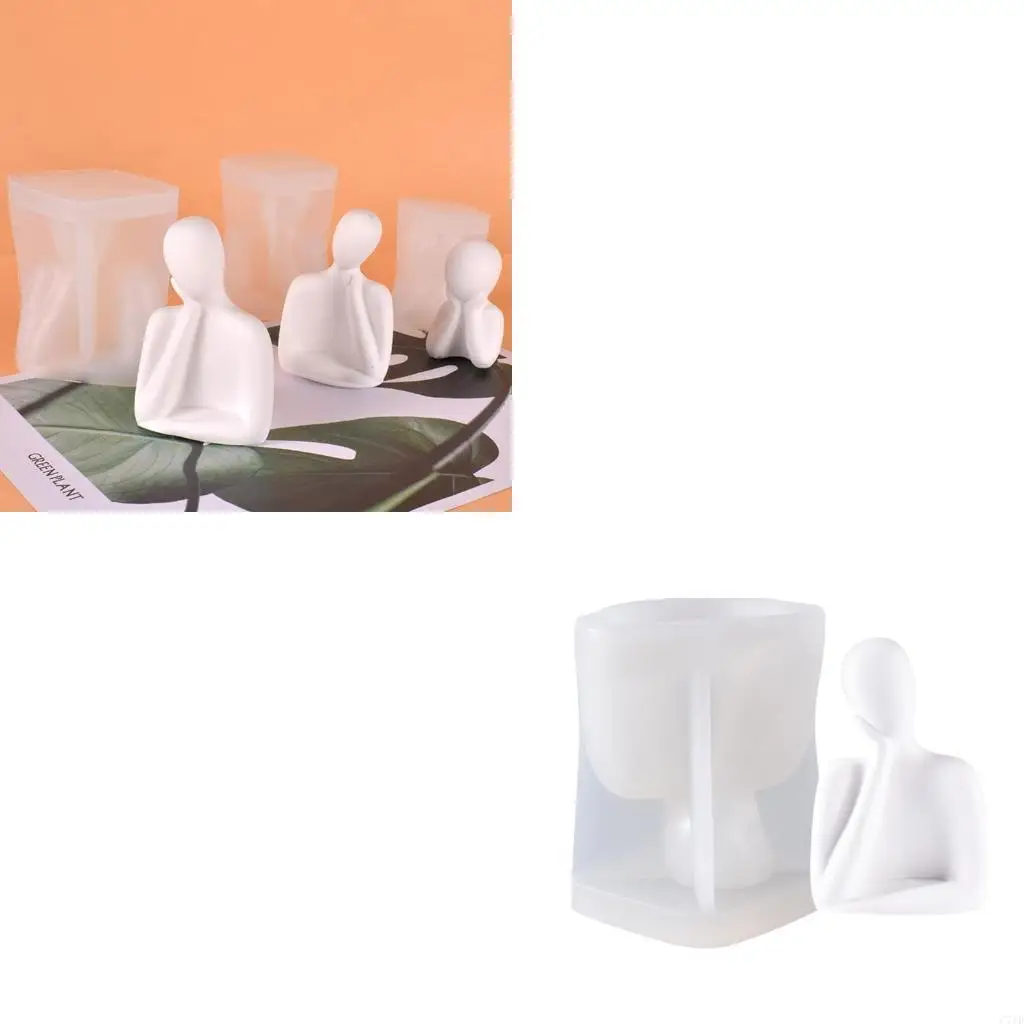 

1/3 шт., силиконовые формы для свечей, уникальные 3D семейные формы для поддержки щек для изготовления свечей, многоразовые сам,