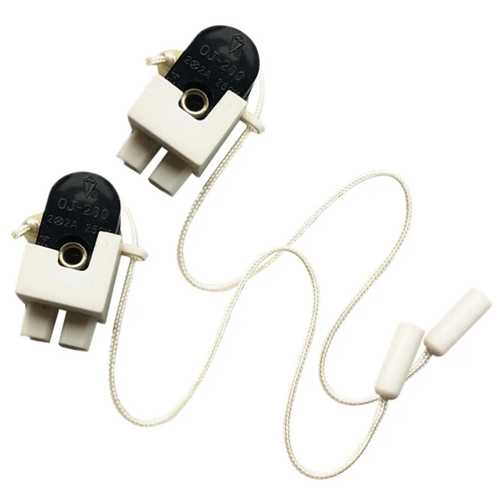 Cord-operated Switch Pull Switch Stainless Steel 2pcs Copper And Plastic Easy For Pull Switch Lamp Switch Hot Sale