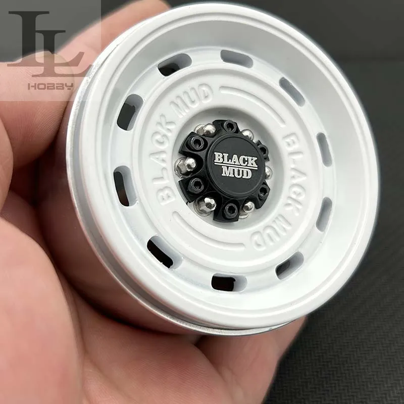 4PCS 1.9inch 2.2 inch Black Mud Pattern Retro Wheel hub for1/10 RC Crawler Car Tank 300 Rhino EZRUN SCX10 TRX4 Big Lion RC Car