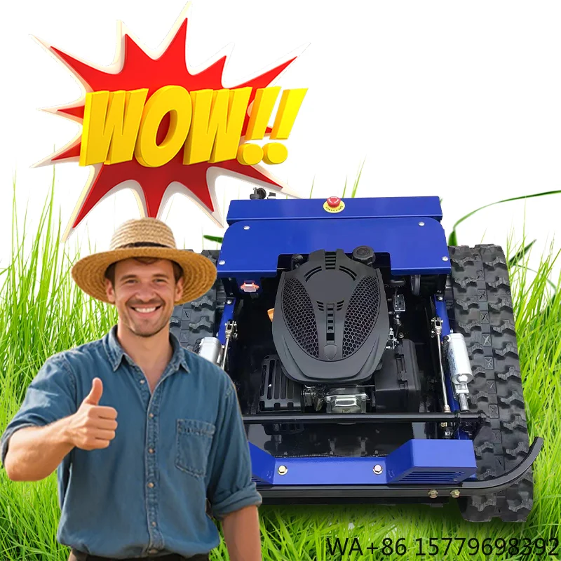 Robot Remote Control Lawn Mower Factory Wholesale Price for Yard Farm