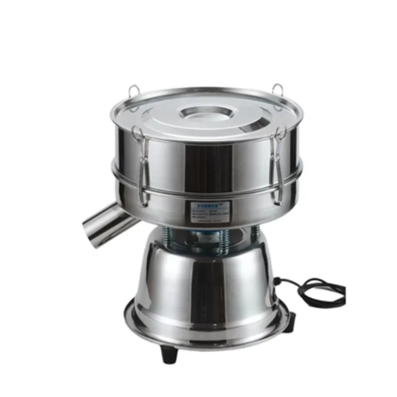 220V Electric Stainless Steel Screening Machine Powder Vibrating Sieving Machine Lab Sieve Shaker Vibrating Screen 30CMx10CM