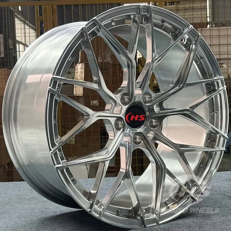 Monoblock Polished Silver 5x112 5x120 18 19 20 21Inch Custom Forged Rims Wheels for Tesla Lexus BMW G87 M2 G80 M3 G82 M4