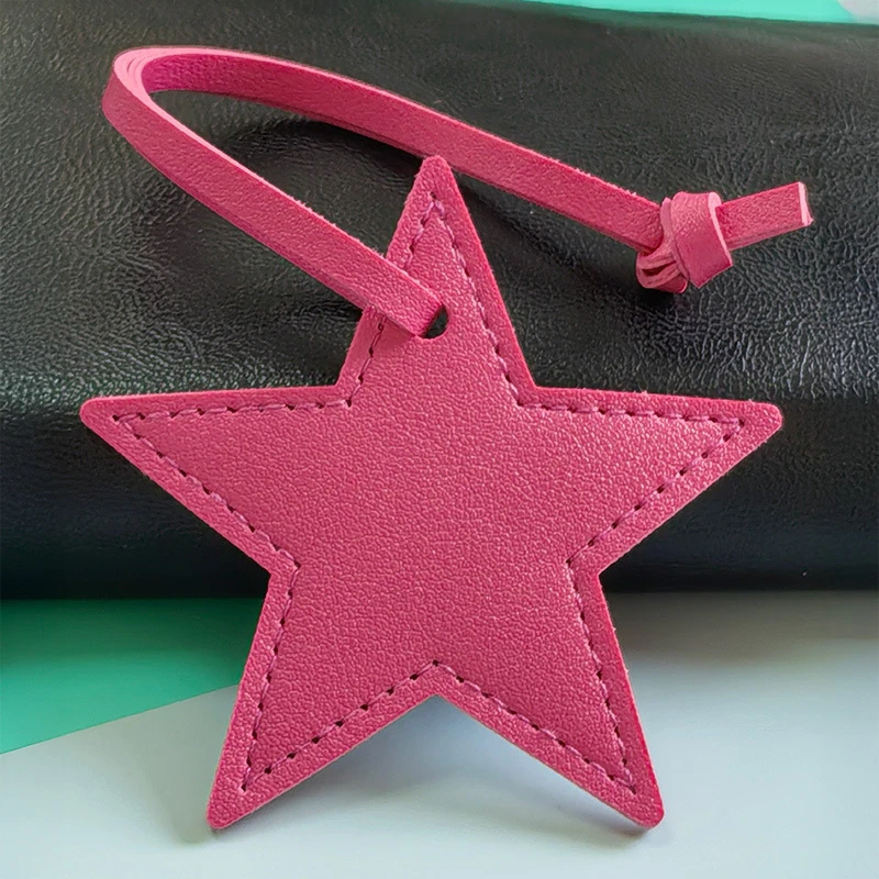 8 cm PU-Leder-Patch, fünfzackiger Stern, Schlüsselanhänger, Stern-Dekoration zum Verschönern von Taschen, Kleidung, Schlüsselband – Detail 13