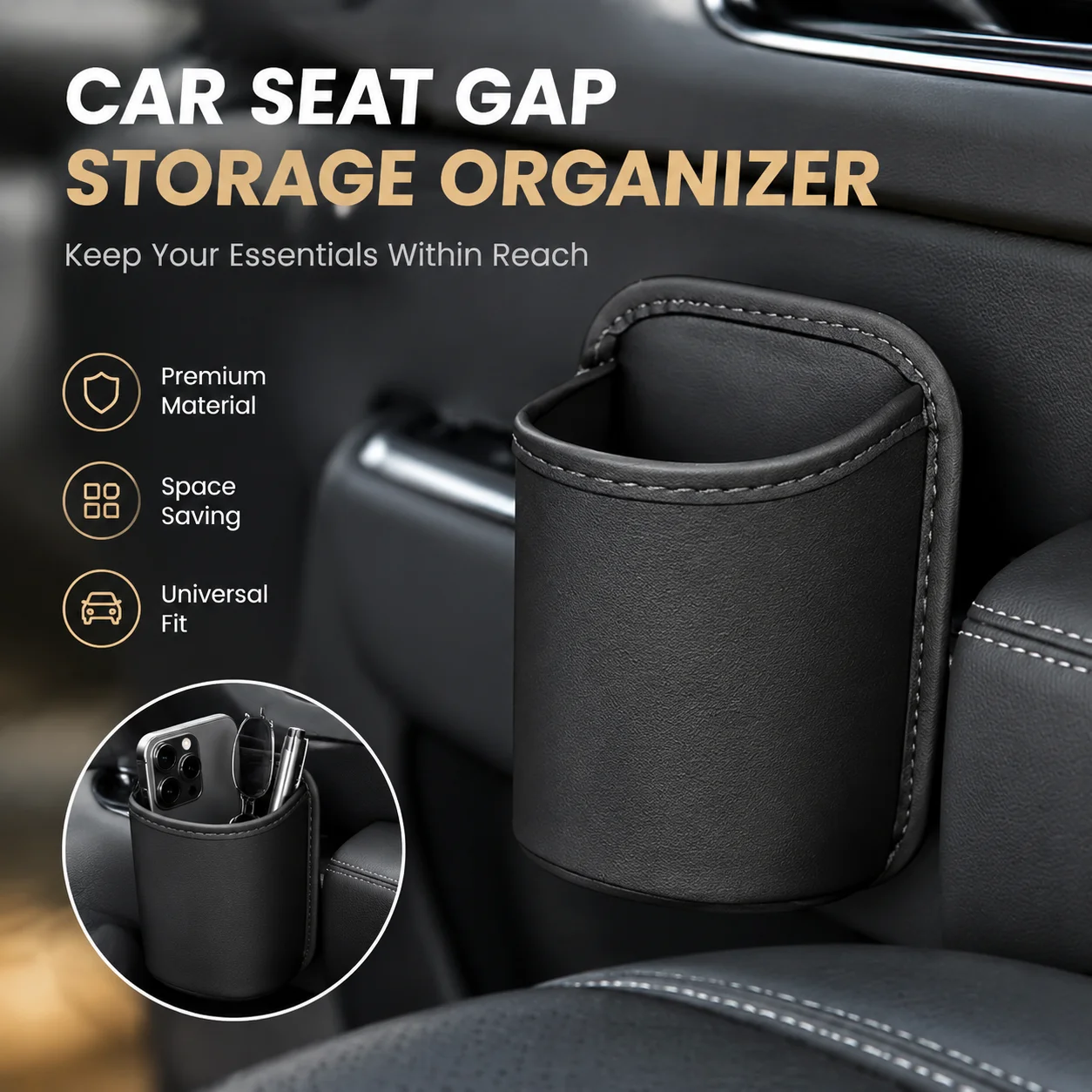 1/2PCS Universal Car Door Cup Holder Box Back Clip Design Drink Rack Storage Bin Car Seat Back Water Cup Box Organizer Pocket