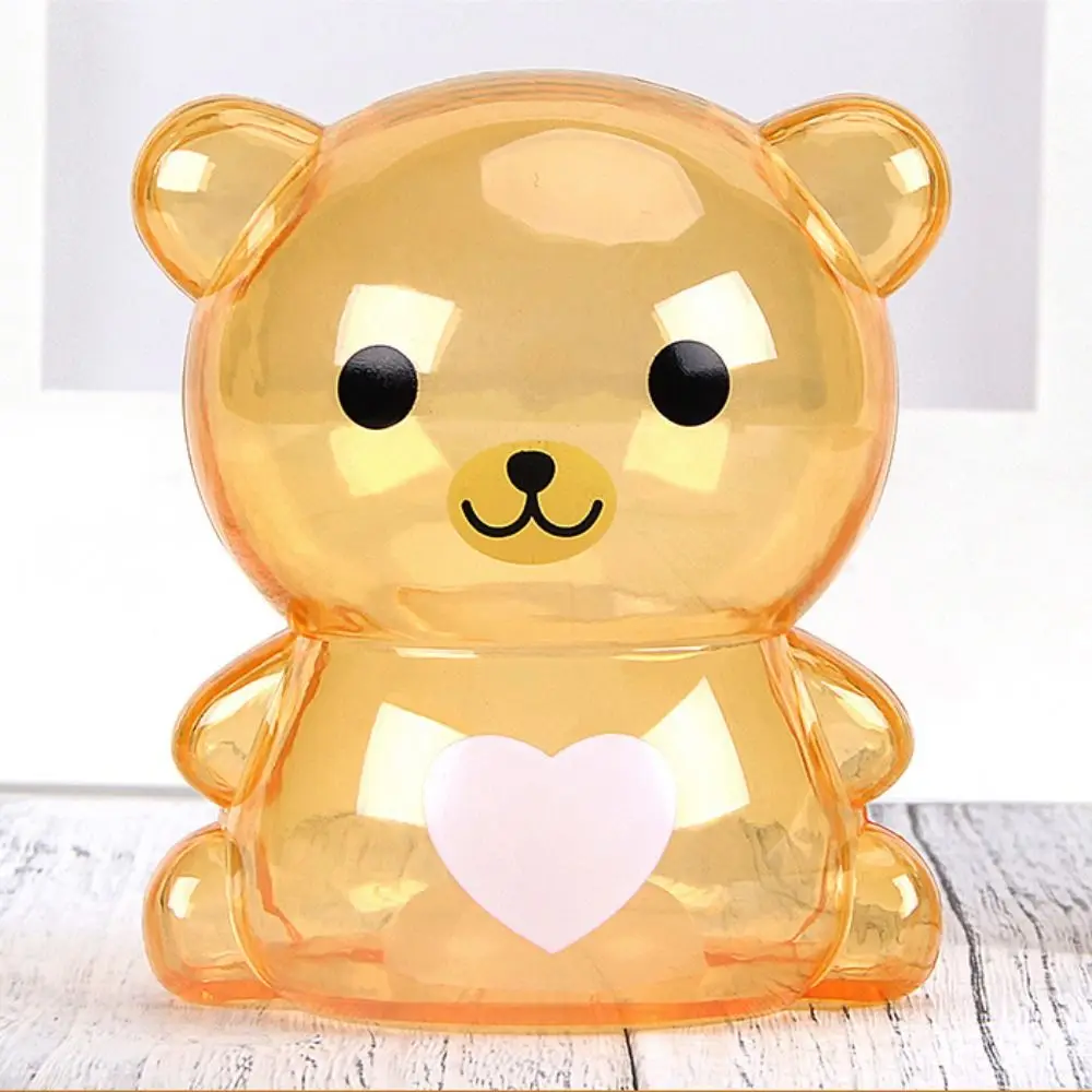 Smiling Face Fun Childhood Kindergarten Manage Funds Home Decor Cartoon Saving Box   Bear Piggy Bank Birthday Gifts