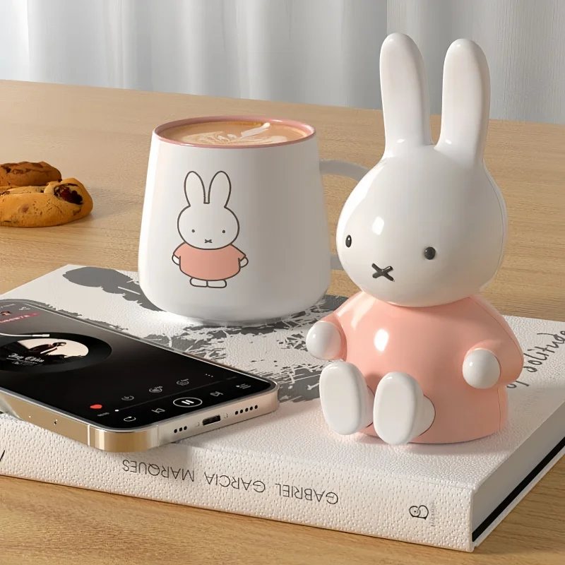 

Miffy Kawaii Cute Cartoon Rabbit Bluetooth Speaker Mini Portable Wireless Desktop Small Audio Device Home Office Outdoor