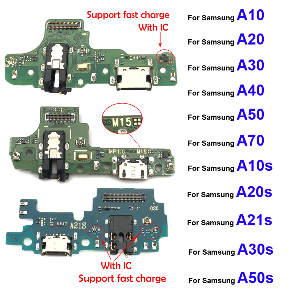 

New USB Charger Charging Port Dock Connector Board Flex Cable For Samsung A10 A20 A30 A21s A50 A70 A10s A20s a30s A50s
