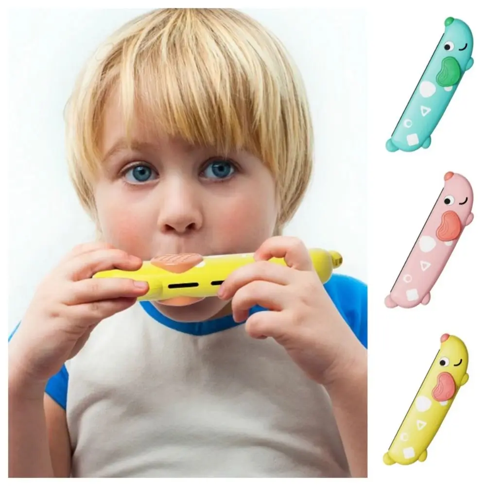 Play Musical Kids 16 Hole Harmonica Learning Music Early Educational Double Row Harmonica Animal Dog Puppy Instrument Toy Girls