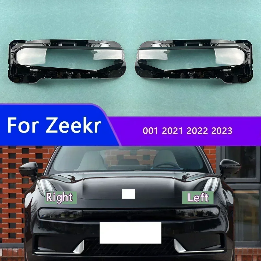 

For Zeekr 001 2021 2022 2023 Headlamp Cover Shade Headlight Transparent Lens Lamp Shell Masks Plexiglass Replace Original Lampsh