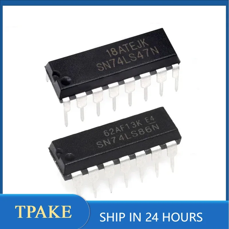 10PCS 74LS00 74LS02 74LS04 74LS08 74LS10 74LS14 74LS20 74LS21 74LS32 74LS47 74LS48 74LS74 74LS76 74LS86 DIP-14 DIP-16 New