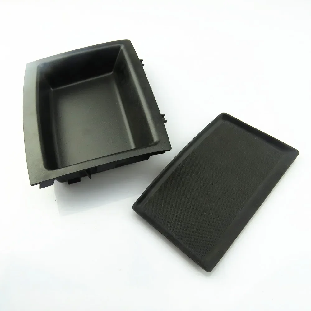 

RWSYPL Car Accessories NEW Plastic Black Dashboard Center Storage Box Tray & Pad Mat For Polo 60D 858 719 A 60D858719A