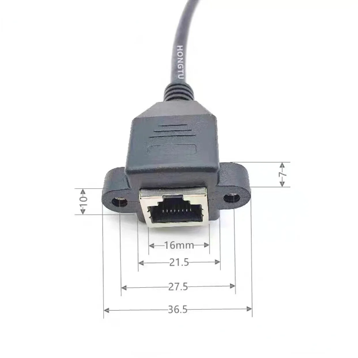 나사 패널 마운트 이더넷 LAN 네트워크 연장 케이블, 8P8C FTP STP UTP RJ45 케이블, 암수 100m, 1000m 속도, Cat5 Cat6e