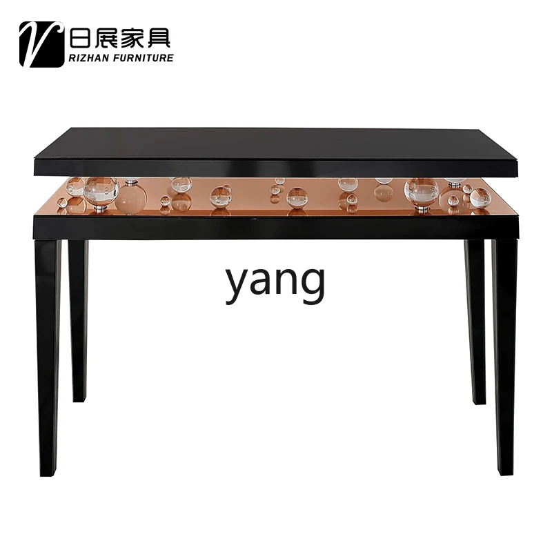 Yhl Style High-Gloss Wall Acrylic Console Hotel Club Table Store Curio Cabinet Side View Sets