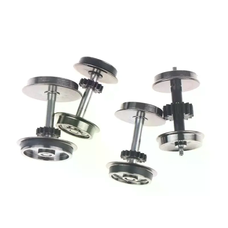 2 stuks HO Schaal Wielen Upgrade DC Wielset Voor 1:87 Model Treinen Spoorweg HO Gauge Wielen Voor Modeltreinen DIY Accessoire