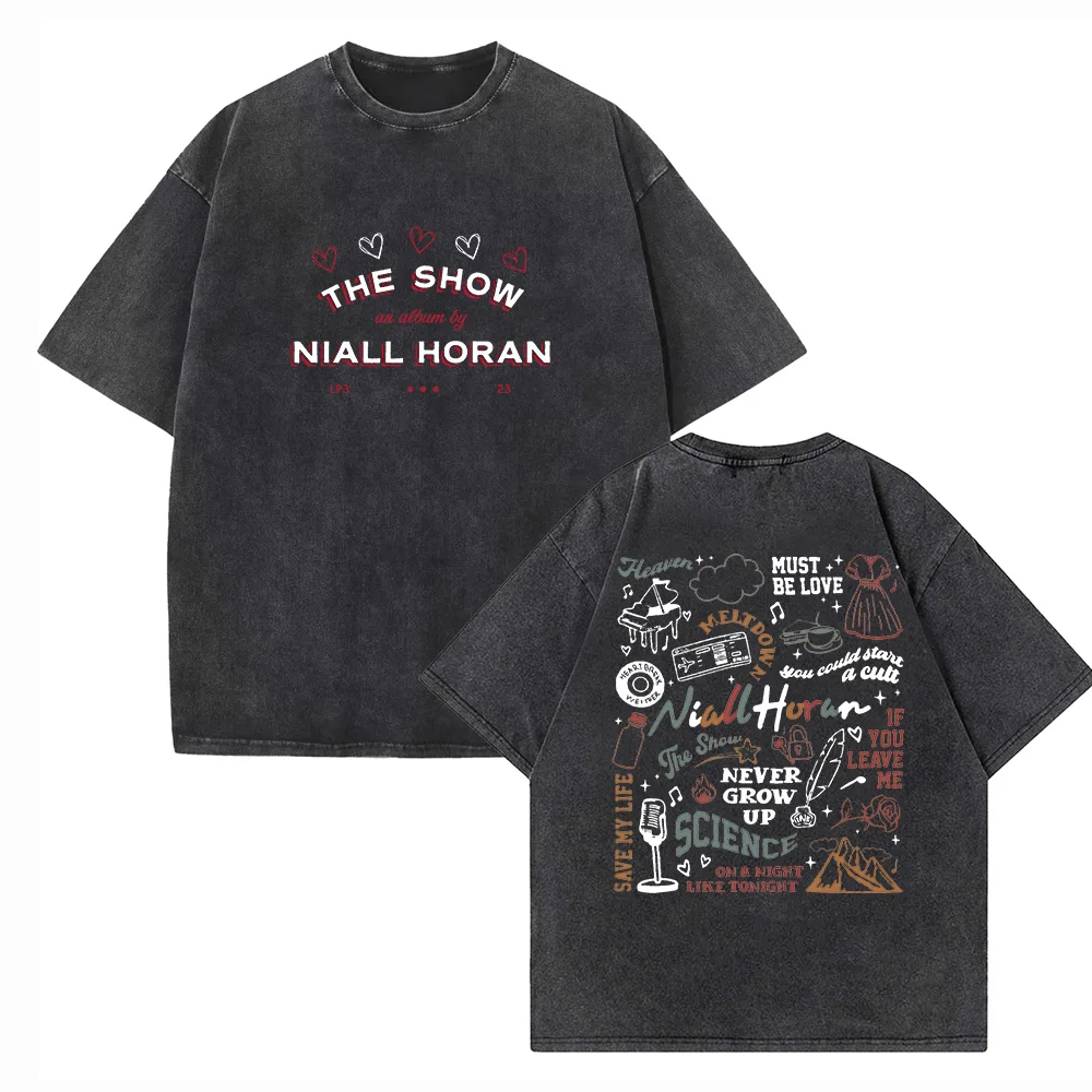 Niall Horan The Show Live on Tour 2024 Shirts Harajuku Vintage O-Neck Short Sleeve Cotton Man Woman T-Shirts Gift Tops