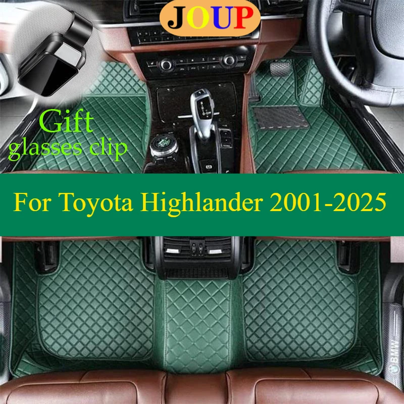 

For Toyota Highlander 2001-2025 Car Floor Mats Custom All Weather Custom Carpets Covers Left /Right Hand Drive