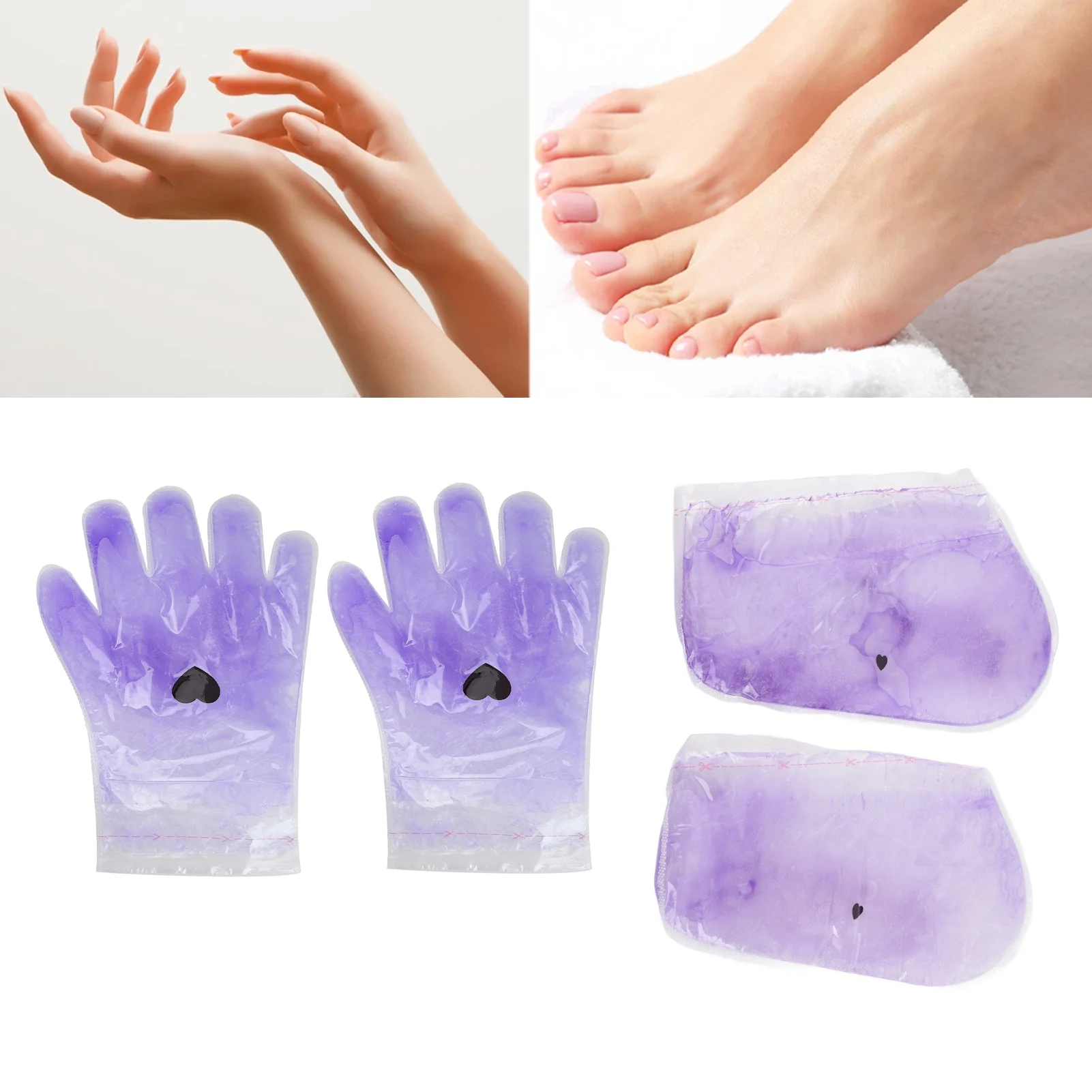 Paraffin Wax Gloves Healing Softening Smoothing Skin Wax Caring Treatment Mask For Hand Feet Paraffin Waxing Hand Feet Gloves