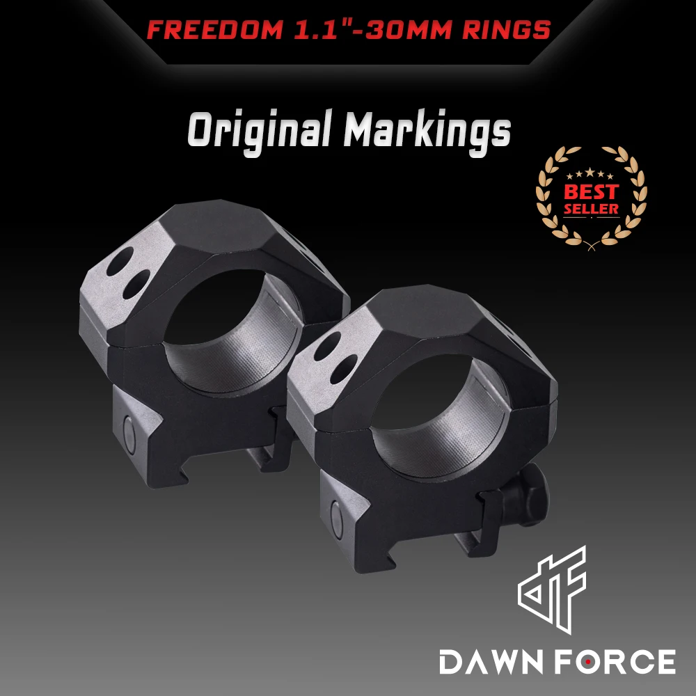 

30mm Freedom Rings , 1.1 Inch Height With Tactical Hunting 30MM Tube
