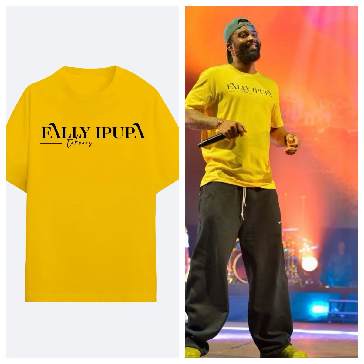 Camiseta Fally Ipupa Yallah Bye para hombre y mujer, ropa de algodón Y2K de verano, moda informal, camisetas de manga corta de gran tamaño, regalos para fanáticos