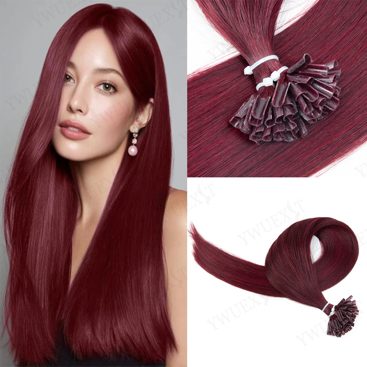 

Micro Link Hair Extensions 50pcs Kinky Straight Human Hair 14-20 inch 30g Invisible Micro Loop No Damage Extensions for Women