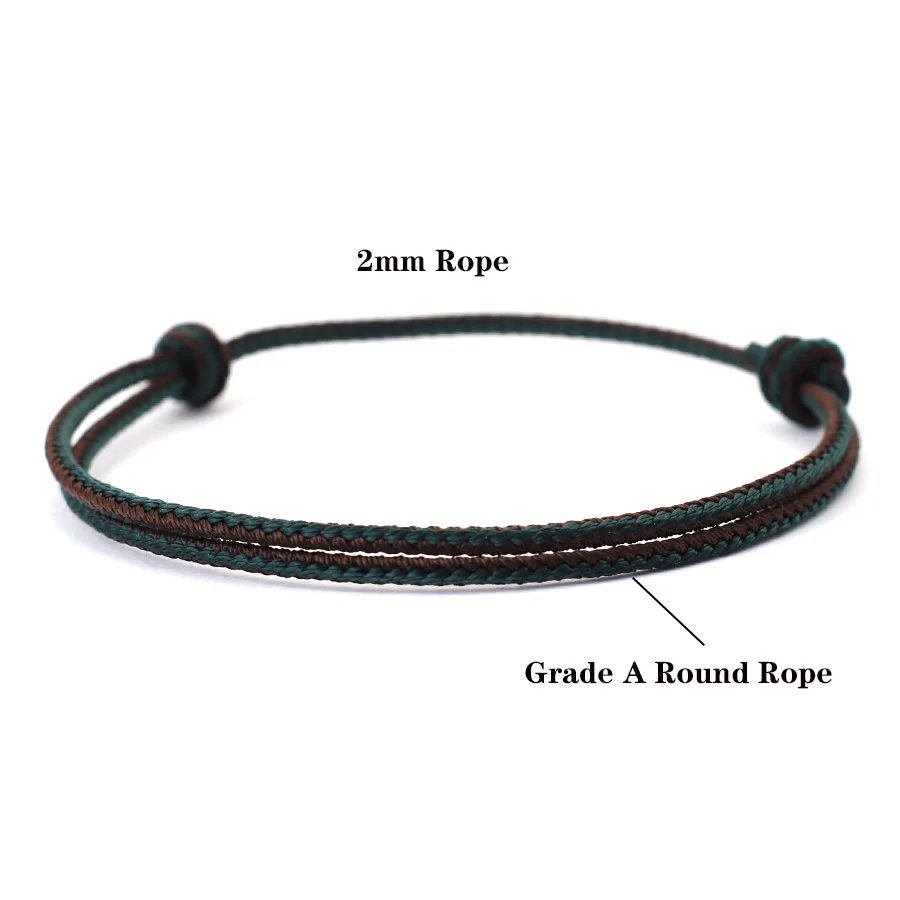 Men's Adjustable Ethnic Thin String Bracelet