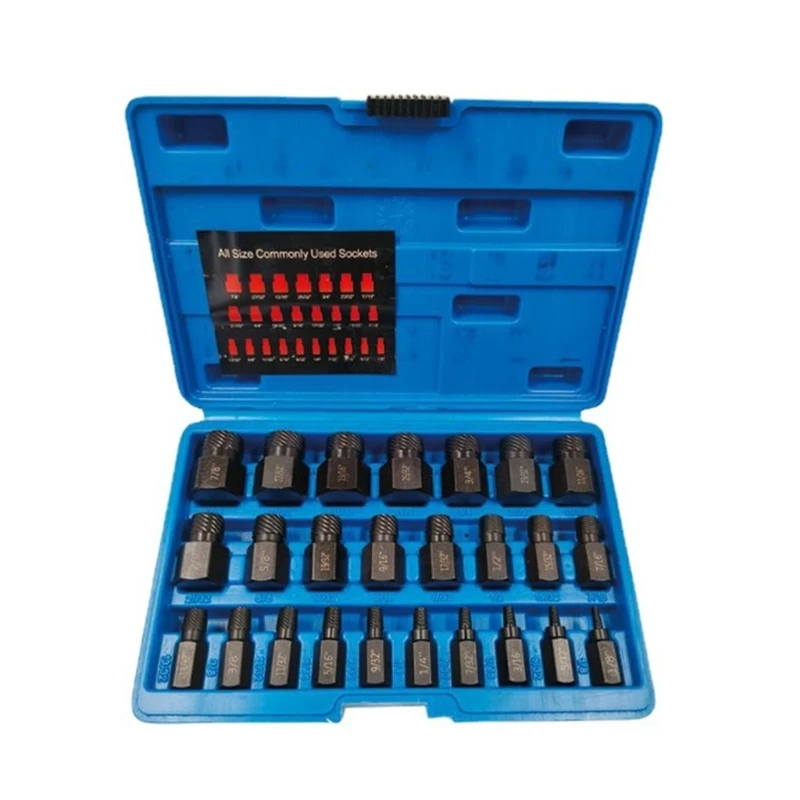 M17D Screw Extractor Set for Removing Tricky, Stripped. Damaged, Broken Screws, Bolts