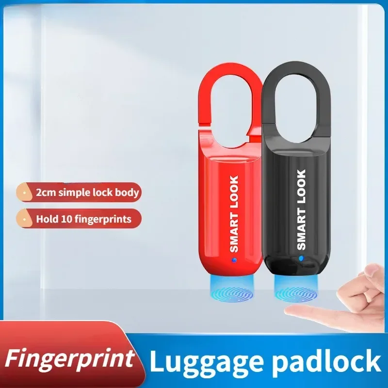 Fingerprint Drawer Lock Fingerprint Lock AntiTheft Security USB Rechargeable Thumbprint Padlock for Luggage Case Thumbprint Lock