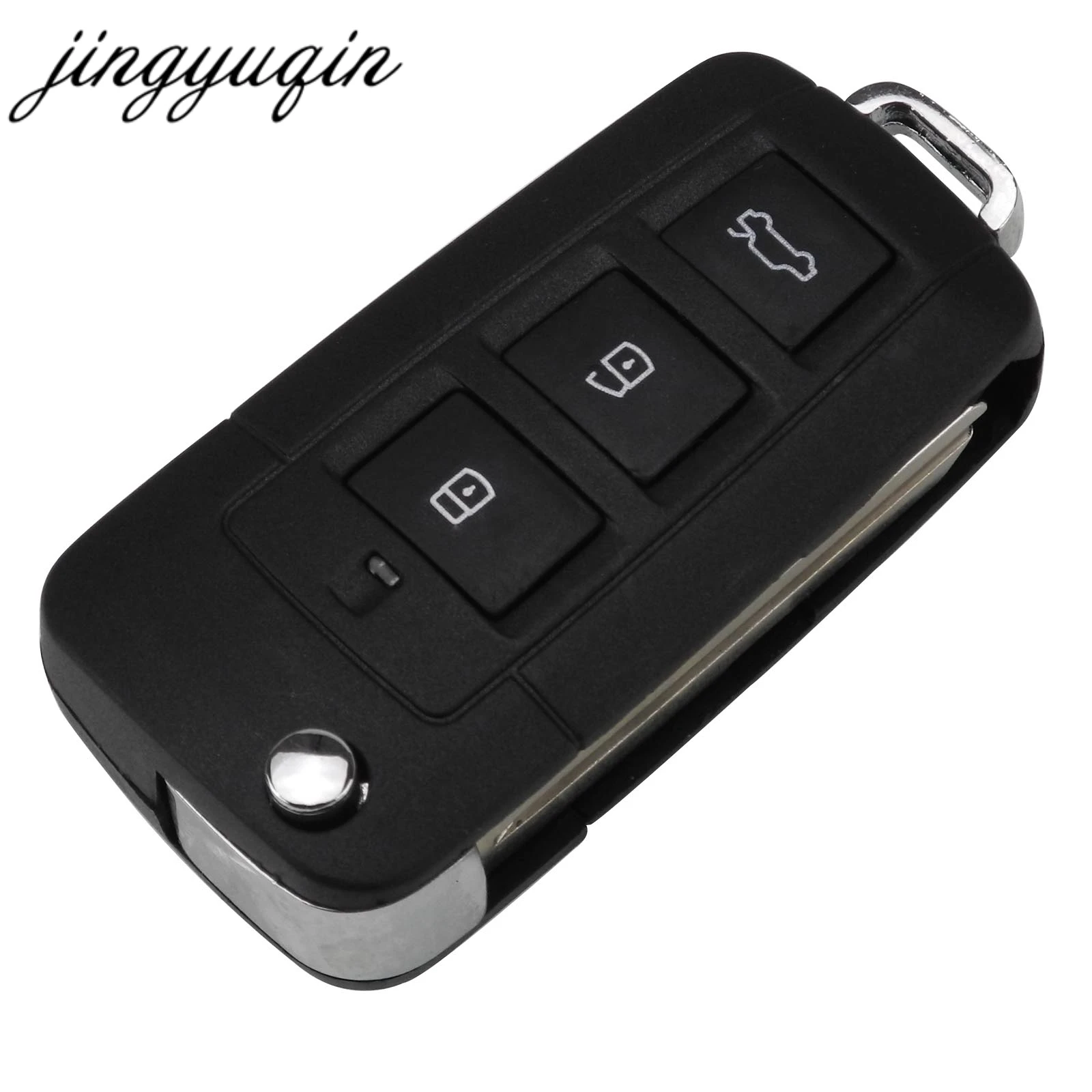 jingyuqin 3+1 Button Modified Foldable Remote Key Shell For Kia for Hyundai Elantra Sonata Genesis Car Key Case Fob Cover