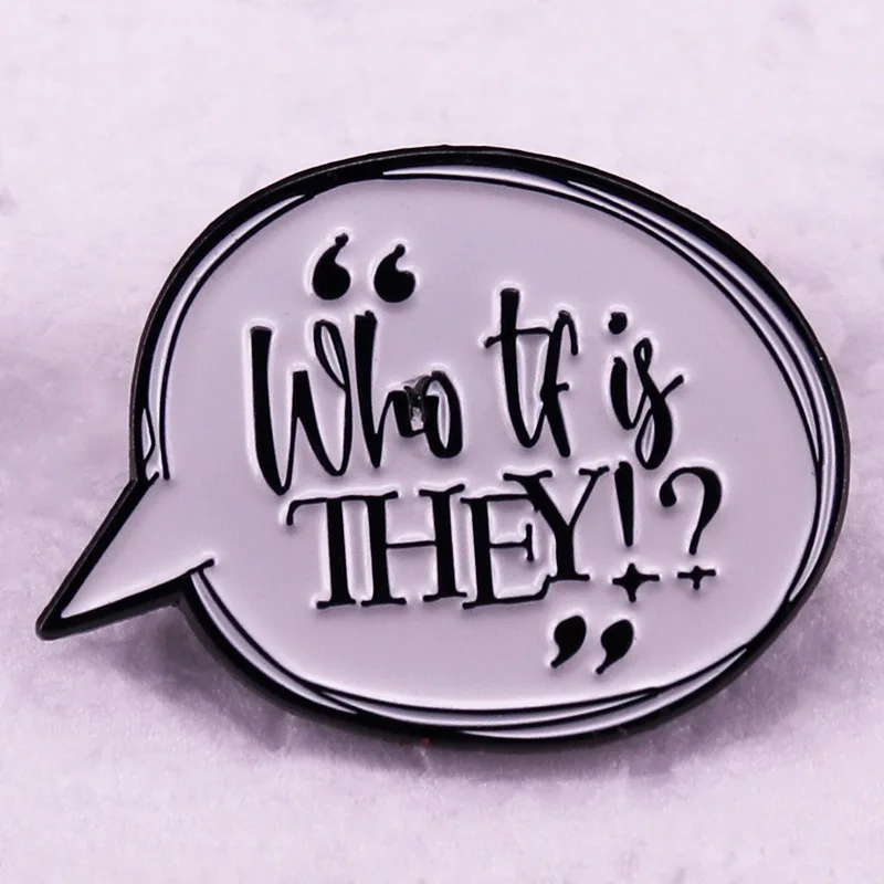 A2546 Classic Who it is they Enamel Pin Men Women's Brooches Decorative Lapel Pins for Backpack Badges Jewelry Accessories Gifts