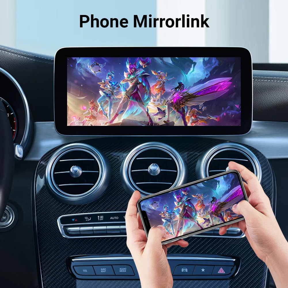 لشاشة BENZ اللاسلكية CarPlay Android Auto لسيارة Mercedes A B C CL S CLA CLS CLASS GLA GLS GLC GLE V250 V260 Sprinter NTG5.0