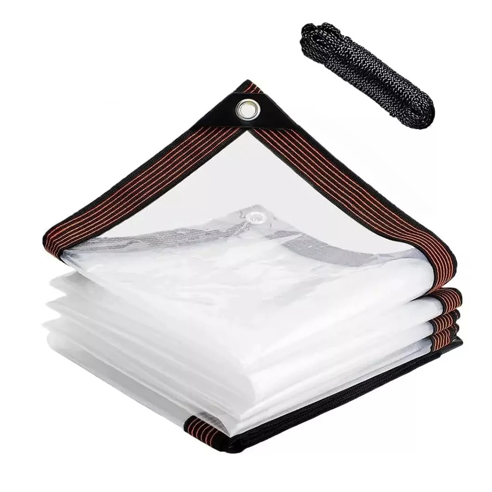 For Gardens For Greenhouses Outdoor Protection Heavy-Duty Tarp 6.6*9.8ft Reinforced Edges Rustproof Eyelets Weather Resistant