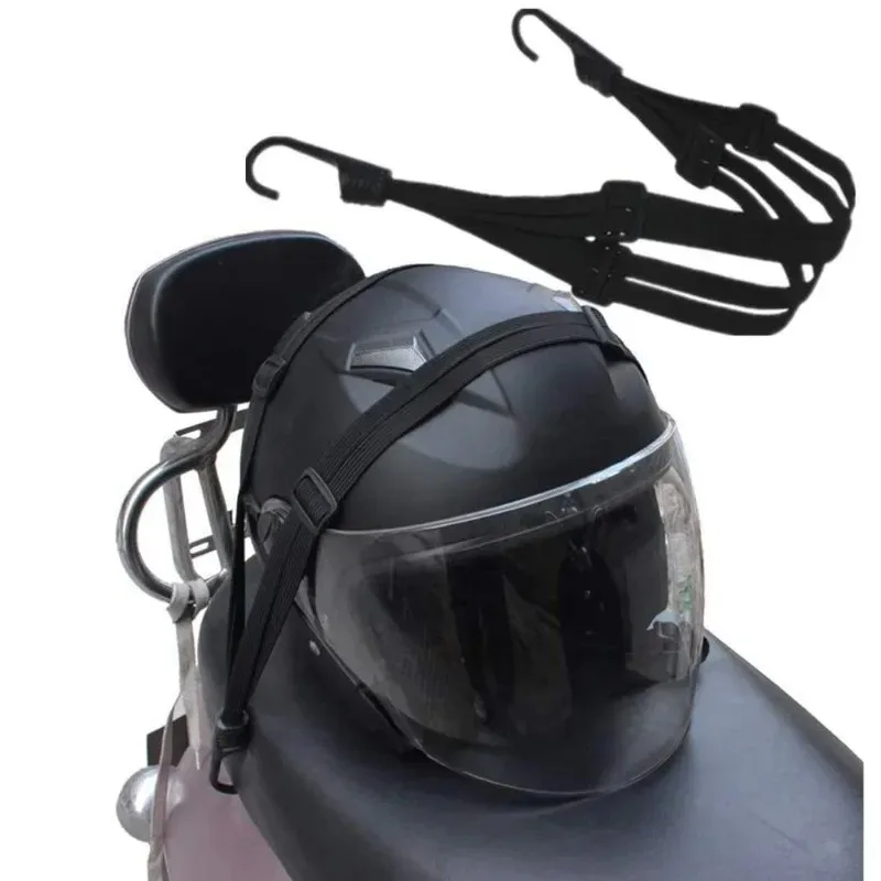 

Motorcycle Helmet Luggage Rope Bungee Cord Bandage Luggage Helmet Retractable Elastic Strap with 2 Hooks 24"/60cm and 35.4"/90cm