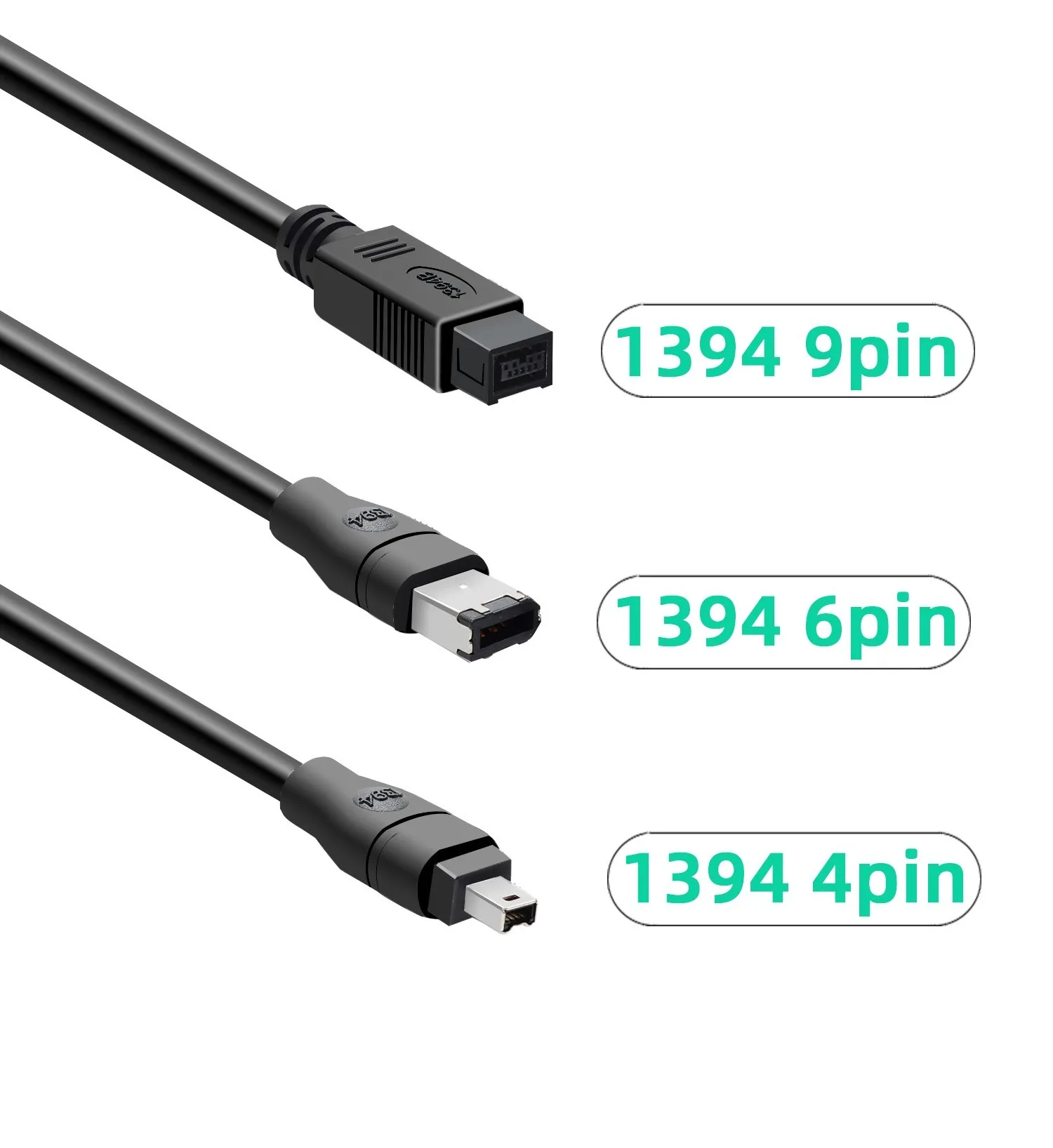 1pcs 1.8m 3m 5m IEEE1394A Data Cable IEEE 1394 6Pin to 6Pin Industrial Camera Cable Firewire 800 Mbps 1.8M