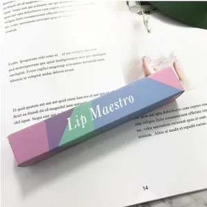 DIY -Paketbox für Lipgloss -Röhre, schwarze Fakultätsbox, leer, Großhandel, 2*2*12 cm 8 Hauptverkäufe Caixa Gloss Lippe - №5