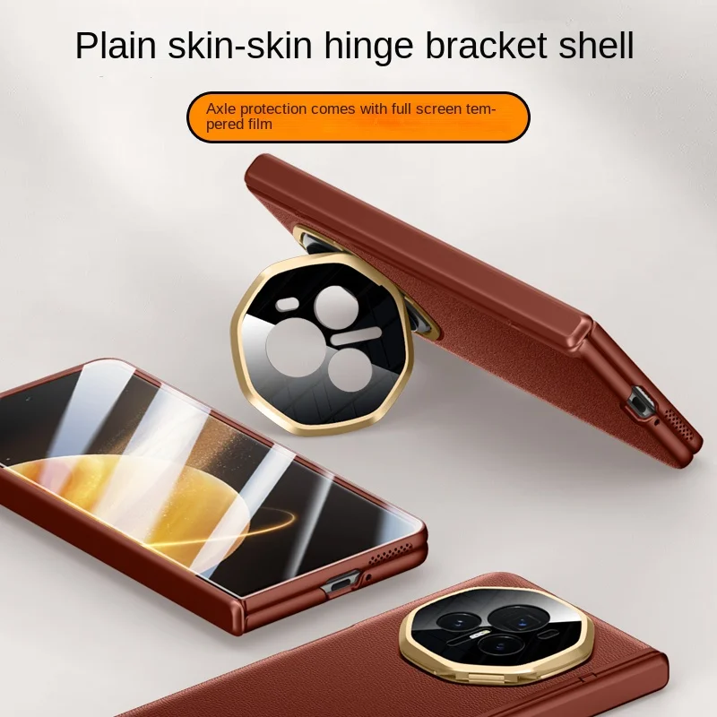Luxury High End Glass Film Hinge HD screen Protector Back Cover For Honor Magic V3 Metal Camera bracket Shockproof Phone Case