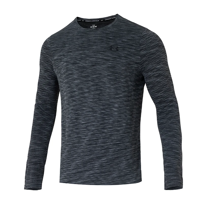 

Футболка Under Armour, мужская спортивная одежда, удобный дышащий пуловер с круглым вырезом и длинными рукавами для фитнеса, тренировок, тяжелой атлетики 1359873-012