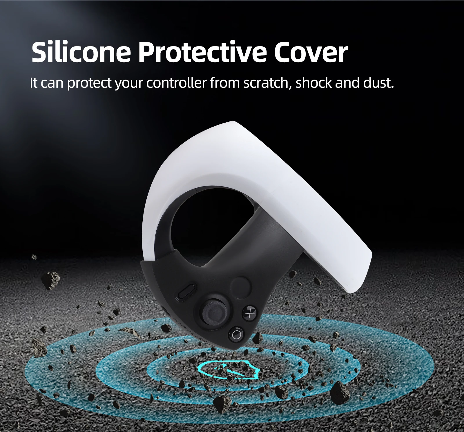 2pcs Anti-fall Anti-scratch Replacement Handle Silicone Protection Cover For PSVR2 Accessories