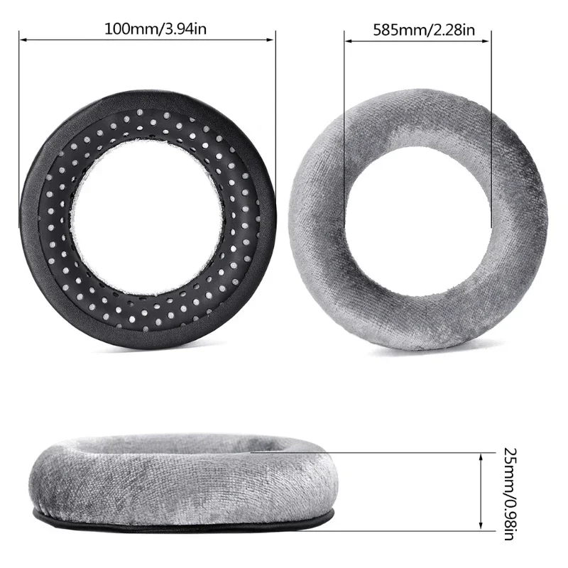 DT770 Replacement Ear Pads Ear Cushion Earpad Compatible with beyerdynamic DT990 / DT880 / DT770 PRO Headphones Gamer Headband