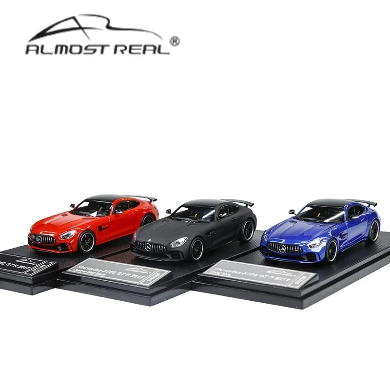 1/43 Mercedes-Benz GTR Mercedes-AMG GTR alloy die-cast car model, boys' collection gift, children's room decoration.