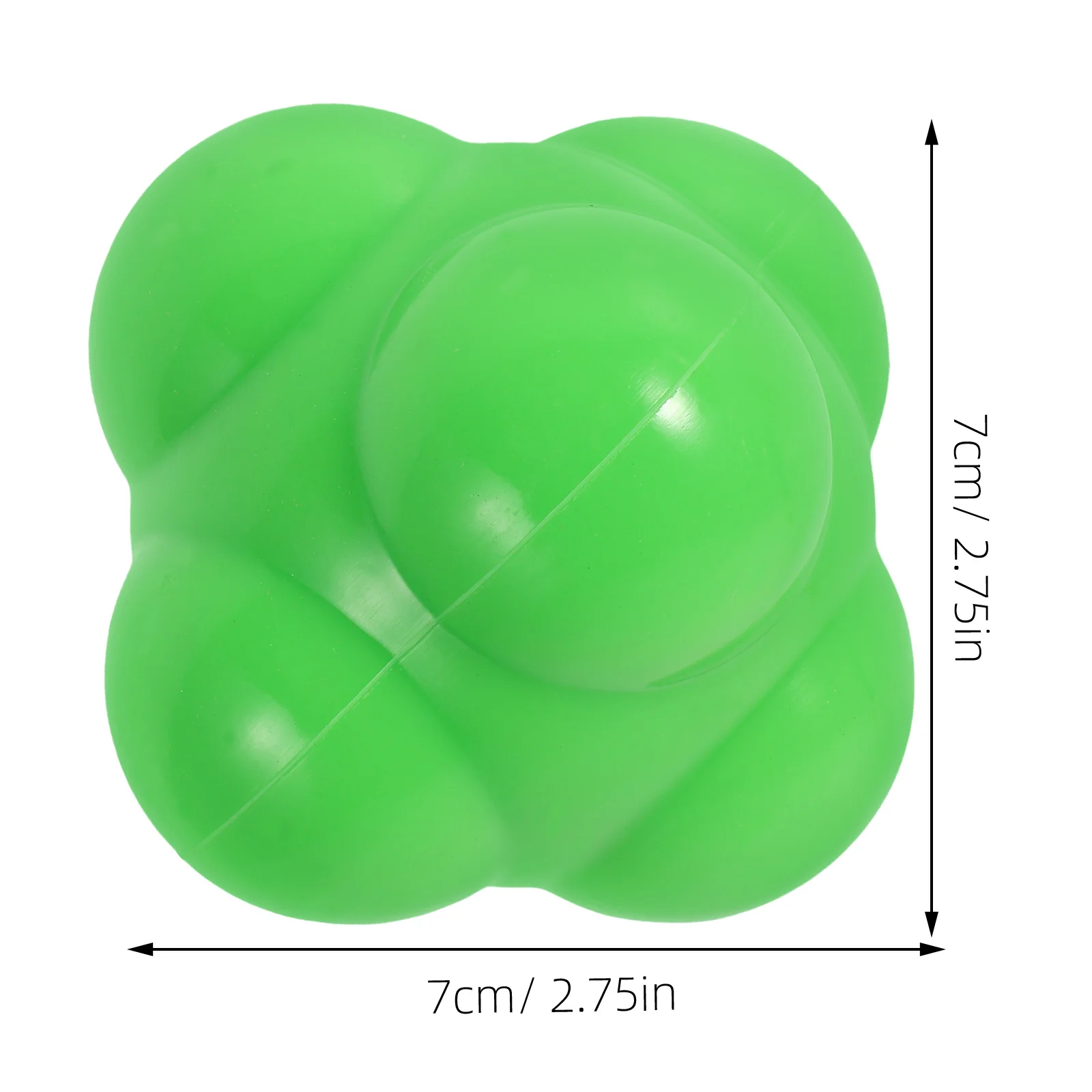 ลูกบอลซิลิโคนหกเหลี่ยมสำหรับฝึกความคล่องตัว แบบพกพา ฝึกปฏิกิริยาตอบสนอง ปรับปรุงความเร็ว การประสานงาน ฟิตเนส ฝึกการประสานมือและตา