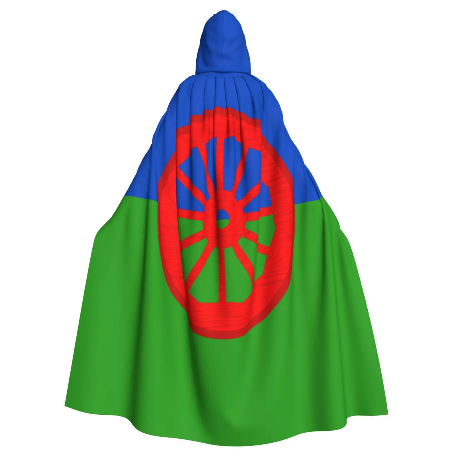 

Unisex Adult Gypsy flag Cloak with Hood Long Witch Costume Cosplay