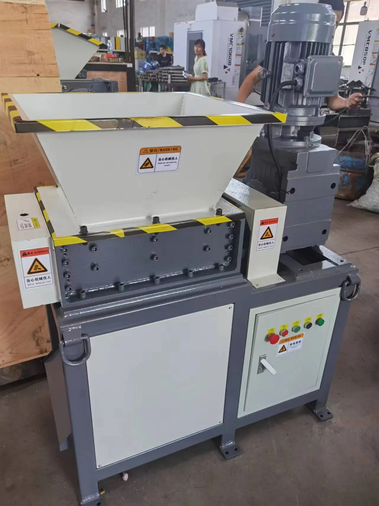 Мини-крип, металл, сталь, железо, пластиковая бумага, шина, кокосовая древесина, измельчитель травы, машина для переработки