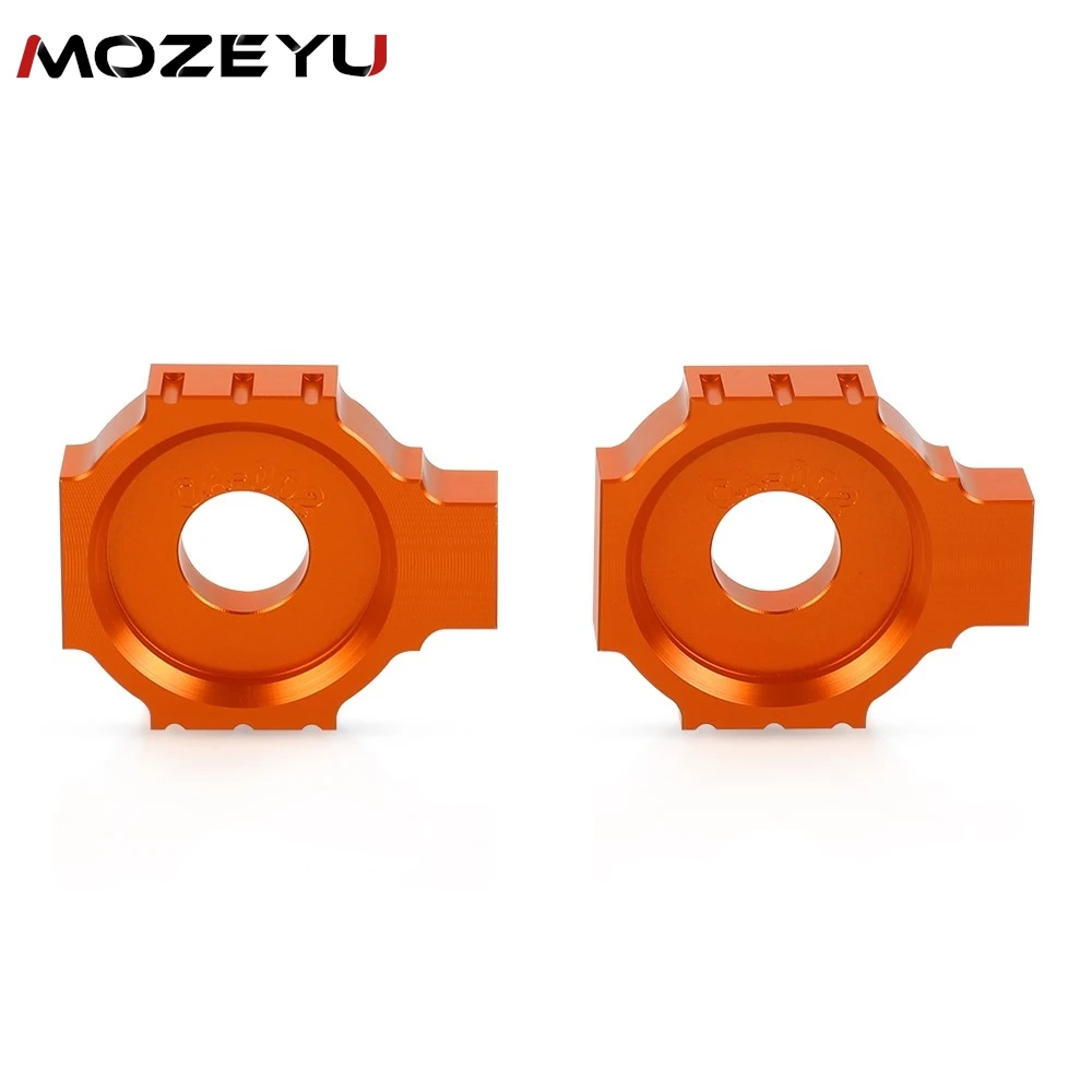 2024 NEW Orange Motorcycle Chain Adjusters Blockers CNC Aluminum for KTM Duke 390 RC125 RC200 RC390 Duke 125 200 All Years