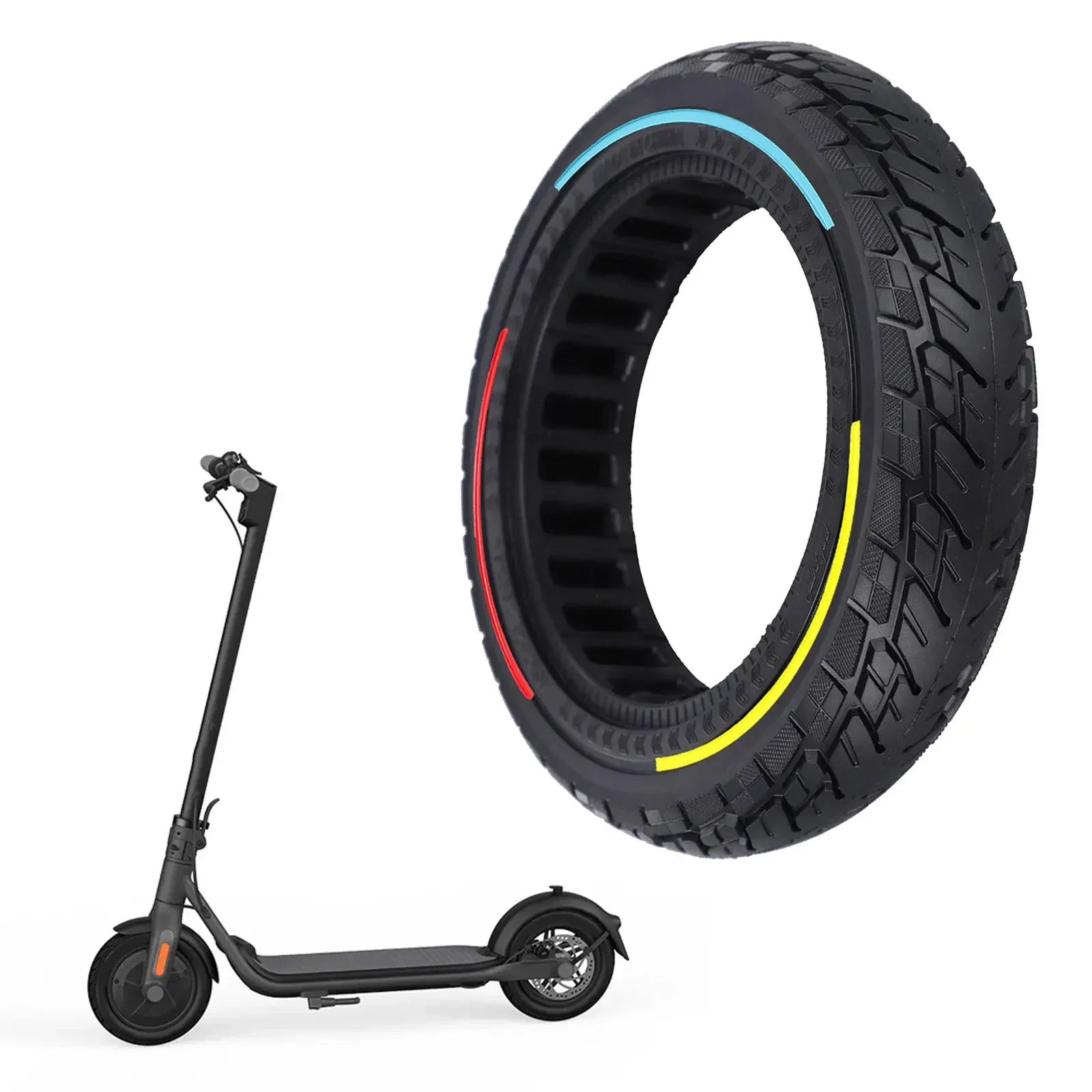 10 Inch Electric Scooter Solid Tyre For Ninebot F20/F25/F30/F40 250*54 Explosion-Proof Shock-absorbing Solid Tire Scooter Parts